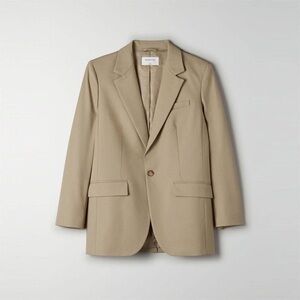 Aritzia Babaton Agency Blazer in Tan